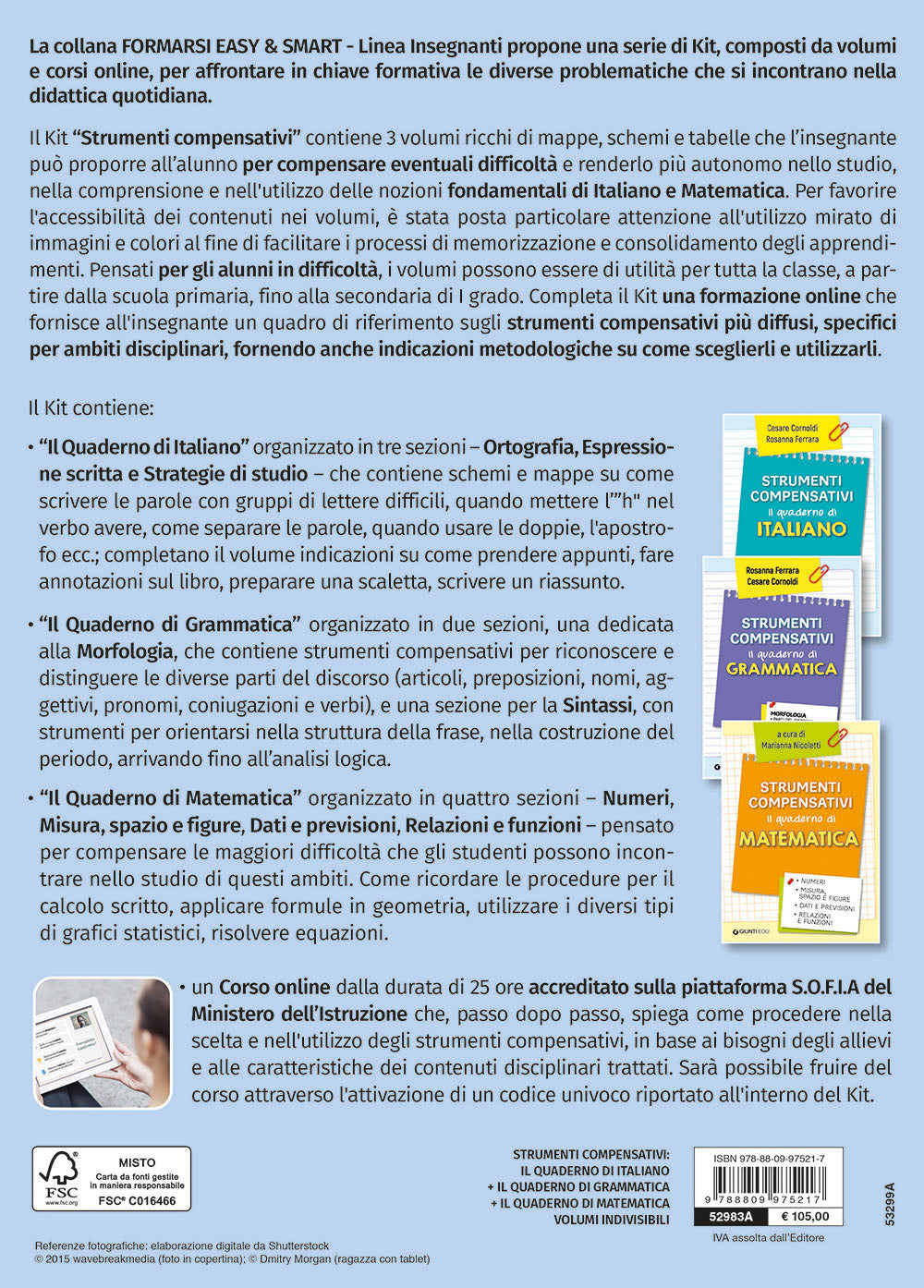 Kit strumenti compensativi di italiano e matematica::Strategie didattiche e materiali pronti all’uso per compensare le difficoltà di apprendimento