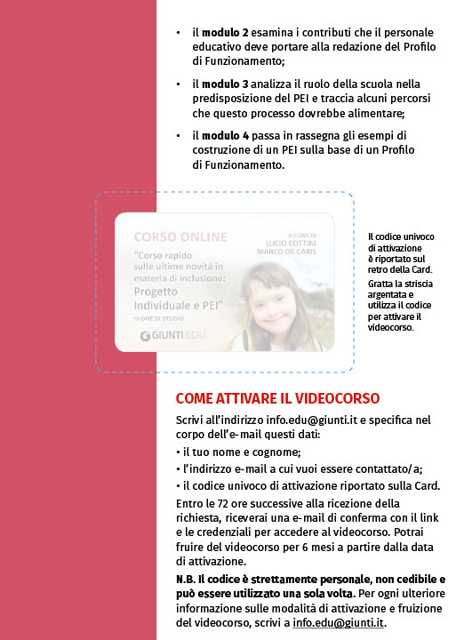 Kit PEI su base ICF::Un percorso completo sulle innovazioni in materia di inclusione scolastica